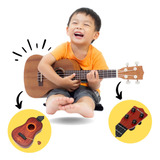 Violão Infantil Brinquedo Cordas Aço C/ Palheta Mini Acústic