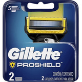 Carga Fusion5 Proshield Com 2 Cartuchos - Gillette