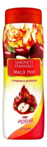 5 Sabonete Intimo Apinil Maça Hot Higieni Íntima Banho 200ml