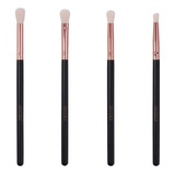 Set De 4 Brochas De Maquillaje Docolor Dc0412 Rose Gold