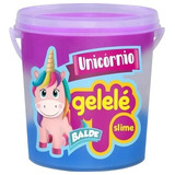 Slime / Gelele Balde Unicornio 3 Cores 457g