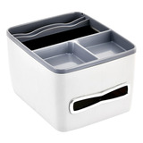 Caja De Almacenamiento Universal Para Gris Blanco