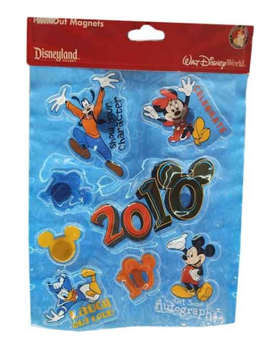 Disney Magnet Set Pop Out Magnet Disneyland 2010 Imán 