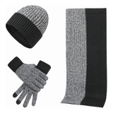 Conjunto Casual De Gorra De Invierno Para Guantes De Punto P