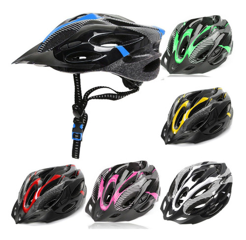 Casco Reforzado Bicicleta Con Visera Ajustable