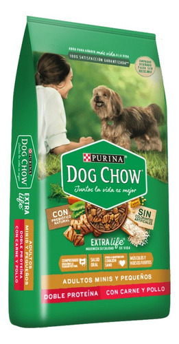 Dog Chow Sin Colorante Adultos Mini Y Pequeños X 21 Kg