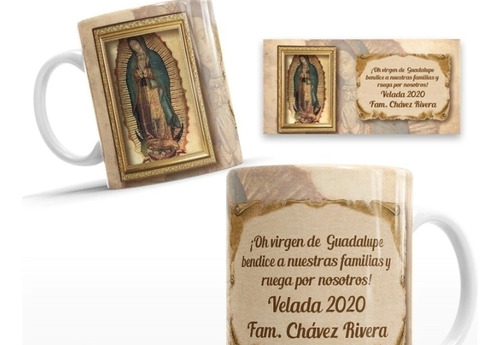Tazas Personalizadas Virgen De Guadalupe Mayoreo Más De 12
