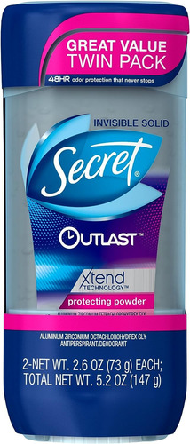 Secret Outlast Clear Gel Desodorante Antitranspirante, Polv.