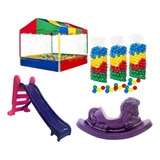 Kit 3 Brinquedos Kids Parquinho Versatil Escolas Creche