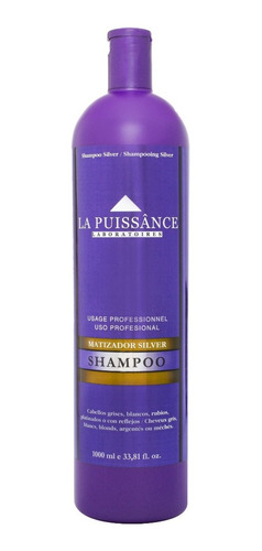 Shampoo Matizador La Puissance Silver 1000ml Blancos Rubios