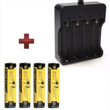 Pack Cargador Oem 4 Cunas De Carga + 4 Pilas 18650 Sky Ray