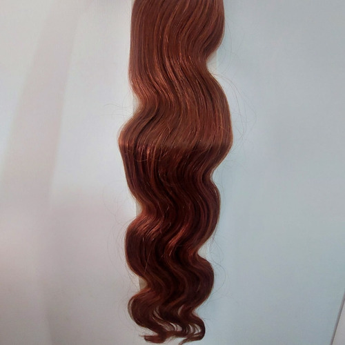 Extensión 100 Natural Humano Remy Cabello Ondulado Rojizo 24