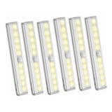 Nuevo 6 Paquetes De Luces Nocturnas Led Con Sensor De