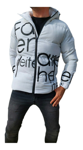 Campera Inflable Hombre Lainez Blanca