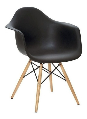 Cadeira De Jantar Charles Eames Eiffel Com Braço, 1 Unidade