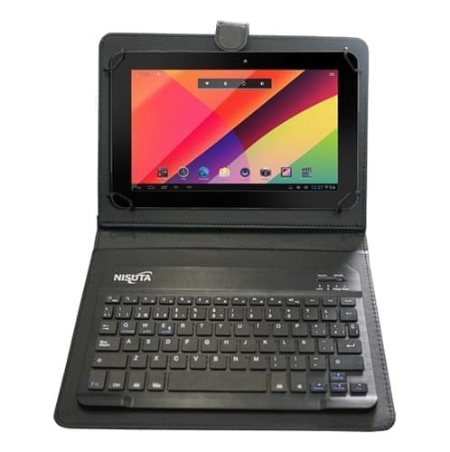 Funda Con Teclado Bluetooth P/ Tablet 9-10.1  Nisuta Con Ñ