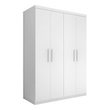 Guarda Roupa Miami Casal Quatro Portas Branco