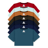 Kit Camiseta Gola V Masculina Algodão Atacado 5 Peças Oferta