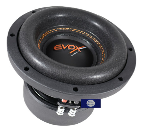 Subwoofer 8puLG Evox Evx8pw Doble Bobina Competition 1500w Color Negro