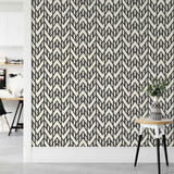 Papel De Parede Chevron Tribal Para Sala 57x270cm