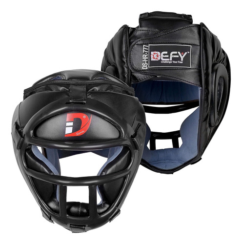 Defy Head Guard Premium Synthetic Leather Mma Boxing Head...