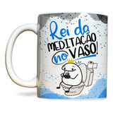 Caneca Flork Rei Da Meditação Do Vaso Cor Branco