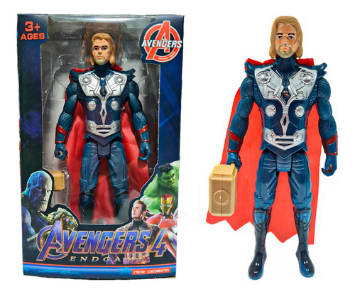 Thor Avengers Endgame Muñeco Articulado De Juguete Con Luz