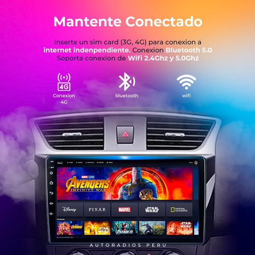Autoradio Android Chevrolet Captiva 2018 - 2023 4+64 Gb  Foto 3