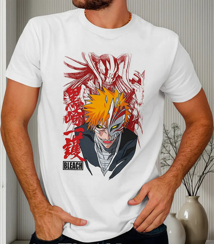 Playera Ichigo Kurosaki Anime Bleach Para Hombre #13