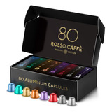 Rosso Caffe - 80 Capsulas De Aluminio Gourmet, Compatibles C