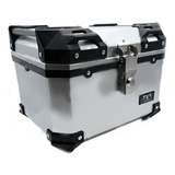 Cja-018 Caja Plateada Porta-equipaje Moto Capacidad 30l