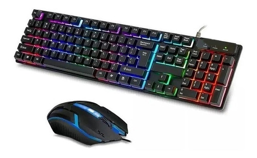 Combo Teclado Y Mouse Gamer Cmk 188 Retroiluminado Usb