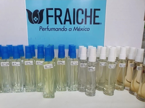 Paquete De 5 Perfumes Fraiche De 60ml Rellenables Surtidos 