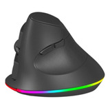 Mouse Ergonómico Inalámbrico Rgb Gamer + Pad Mouse Silicona