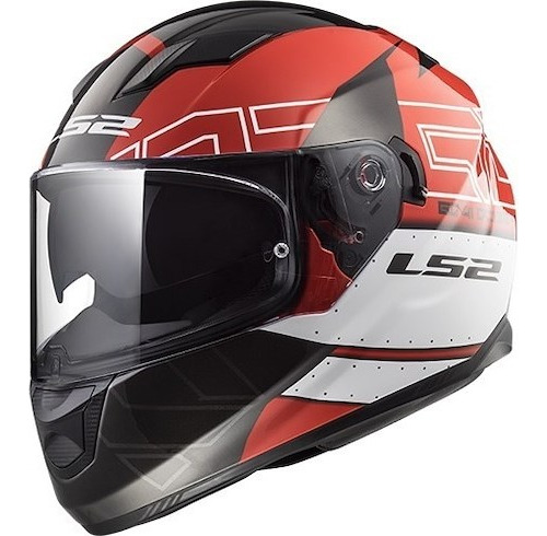 Casco Ls2 Doble Visor 320 Stream Rojo Azul Amarillo Ciclofox