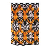 Cortina De Baño Teflon Estampada Impermeable Batik Naranja