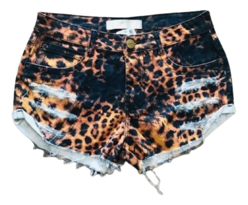 Short Lança Perfume Animal Print