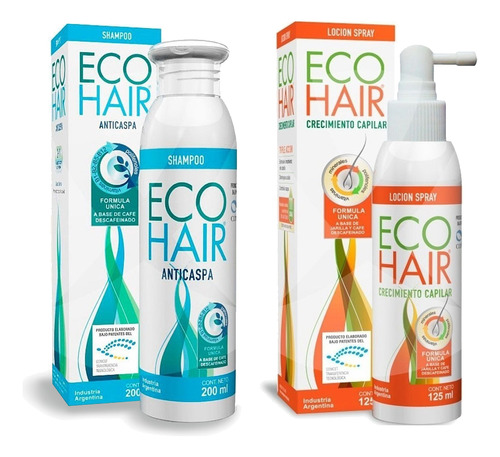 Eco Hair Shampoo Anti Caspa 200ml + Locion Anticaida 125ml