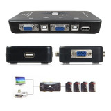 Switch Kvm Conectores Usb / Vga De 4 Puertos · Kvm-41ua