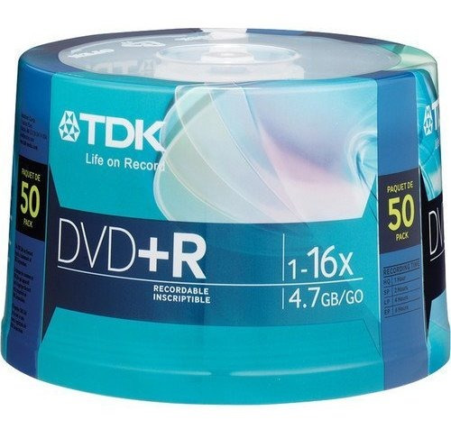 Dvd+r Tdk 16x 50 Unidades