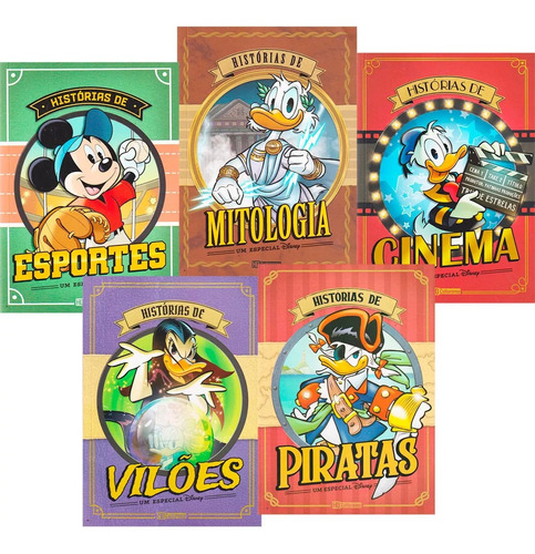 Hq Disney Especial Kit 5 Volumes Piratas Mitologia Cinema