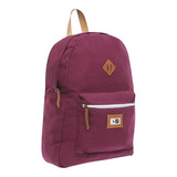 Mochila Infantil Unisex Bolsas Gardi Leo 63156-1 Color Vino Diseño De La Tela Liso