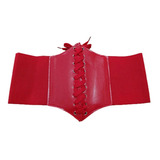 Cinturón Elástico Corset Gótico Sexy Rojo Mujer Lencería
