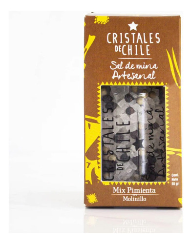 Sal Molinillo Mix Pimienta Cristales De Chile 55 Grs Gourmet