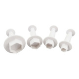 Cortadores Eyectores Hexagonos Mini Fondant Pasta Flexible 