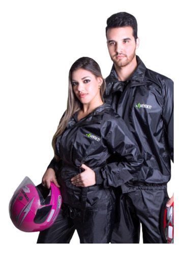 Capa De Chuva Moto C/ Capuz Kit Casal Nylon Reforçado Oferta