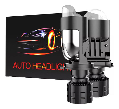 Par De Miniproyectores Led H4 Cannon Oval Para Coche