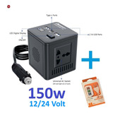 Mini Inversor Voltaje Auto Corriente 12v / 220v Usb 200w