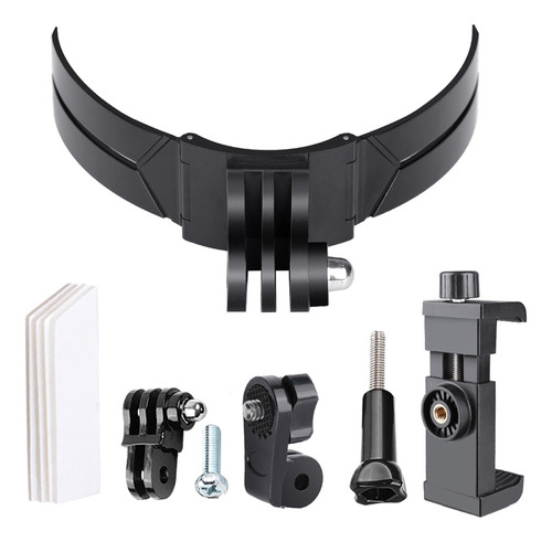 Base Casco Frontal Adhesiva Para Celular Compatible Gopro