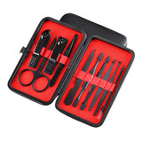 Kit Manicure Pedicure Cuidado Personal 10 Piezas + Estuche